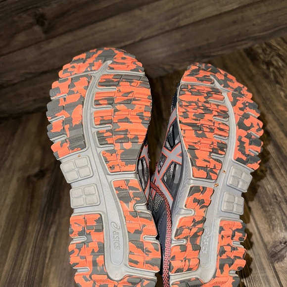 Asics Gel Scram 3 Bright Orange Grey Athletic All Terrain Trail Running 7.5 - Picture 9 of 9